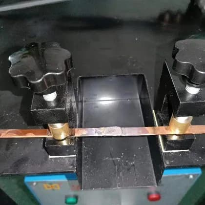 Welding effect of handheld copper bar spot welding and brazing all-in-one machine