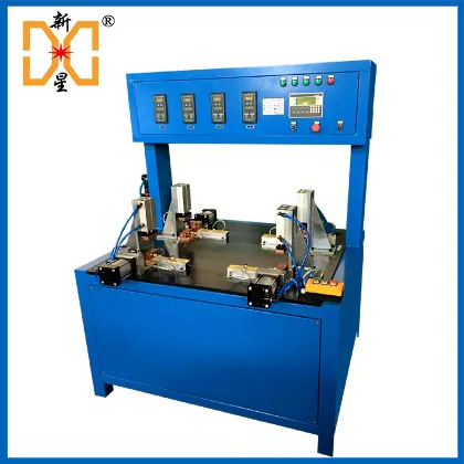 Steel mesh shelf frame four-corner automatic welding machine