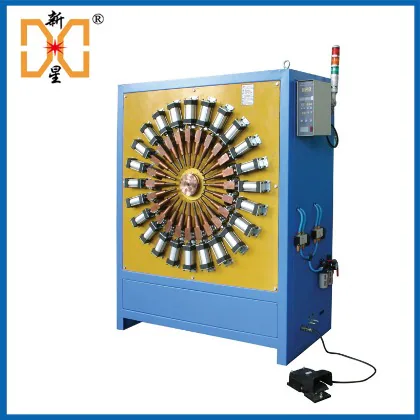 Multi-head dust collector cage resistance spot welding machine