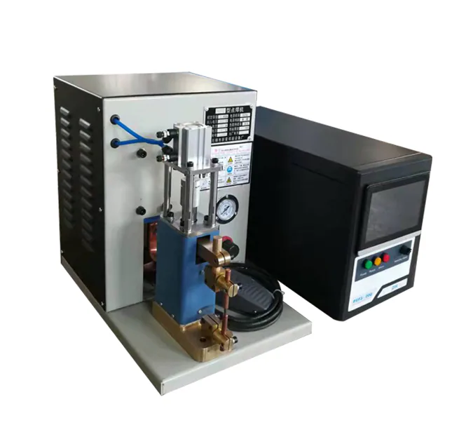 Small and medium frequency spot welding machine spot welding silver-plated switch electrical appliance case-Xinxing Welding Machine