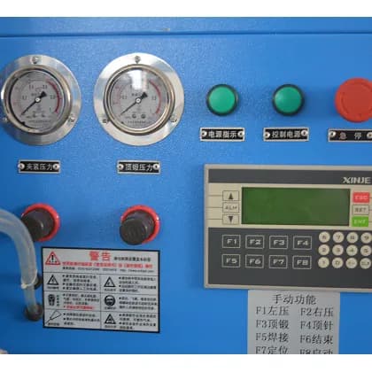 UN6 flash pneumatic copper and aluminum tube resistance butt welding machine-rail high version details