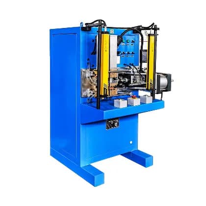 Left view of export type hollow copper and aluminum tube medium frequency butt welding machine