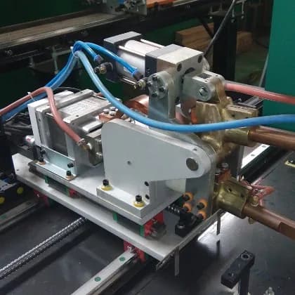 Automotive oil pan medium frequency automatic welding machine manipulator diagram