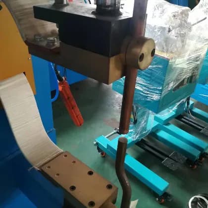 DN6笼骨底盖气动凸焊机特色电极