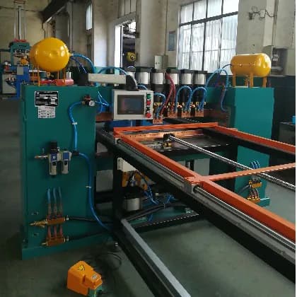 Details of stainless steel door resistance automatic welding machine