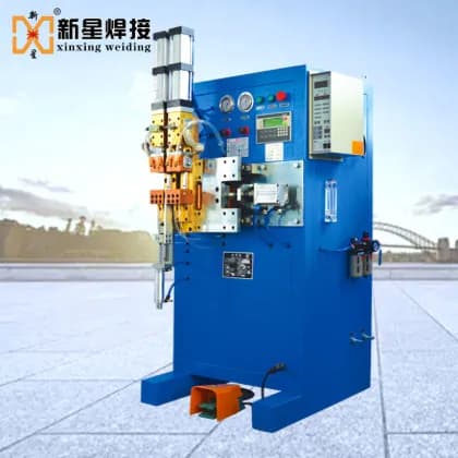 Power frequency copper and aluminum tube resistance welding machine with linear guide