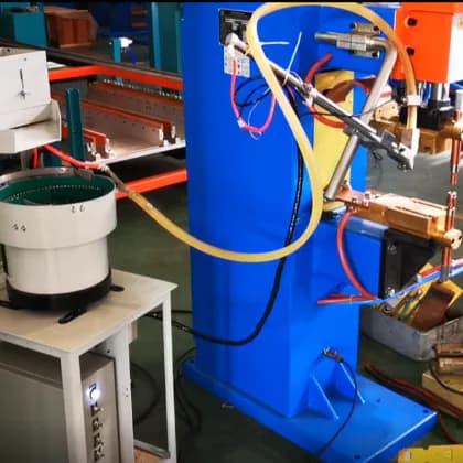 DTN resistance pneumatic nut spot welding machine projection welding machine and nut conveyor