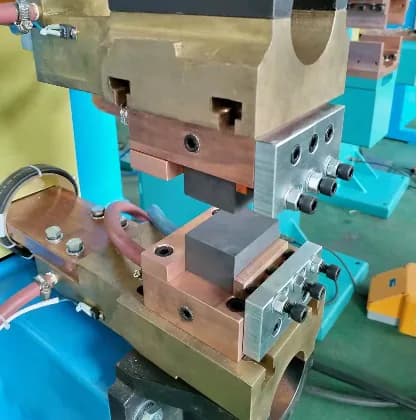 Pneumatic brazing machine diffusion welding machine electrode details
