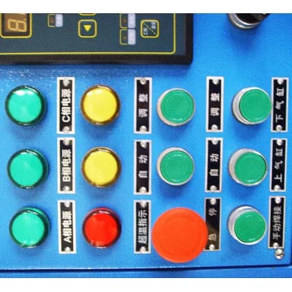 Main control diagram of 24-head radiator fin automatic welding machine