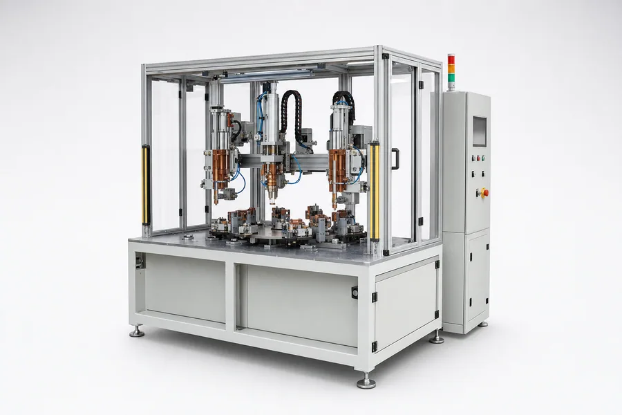 Custom automated resistance welding workstation